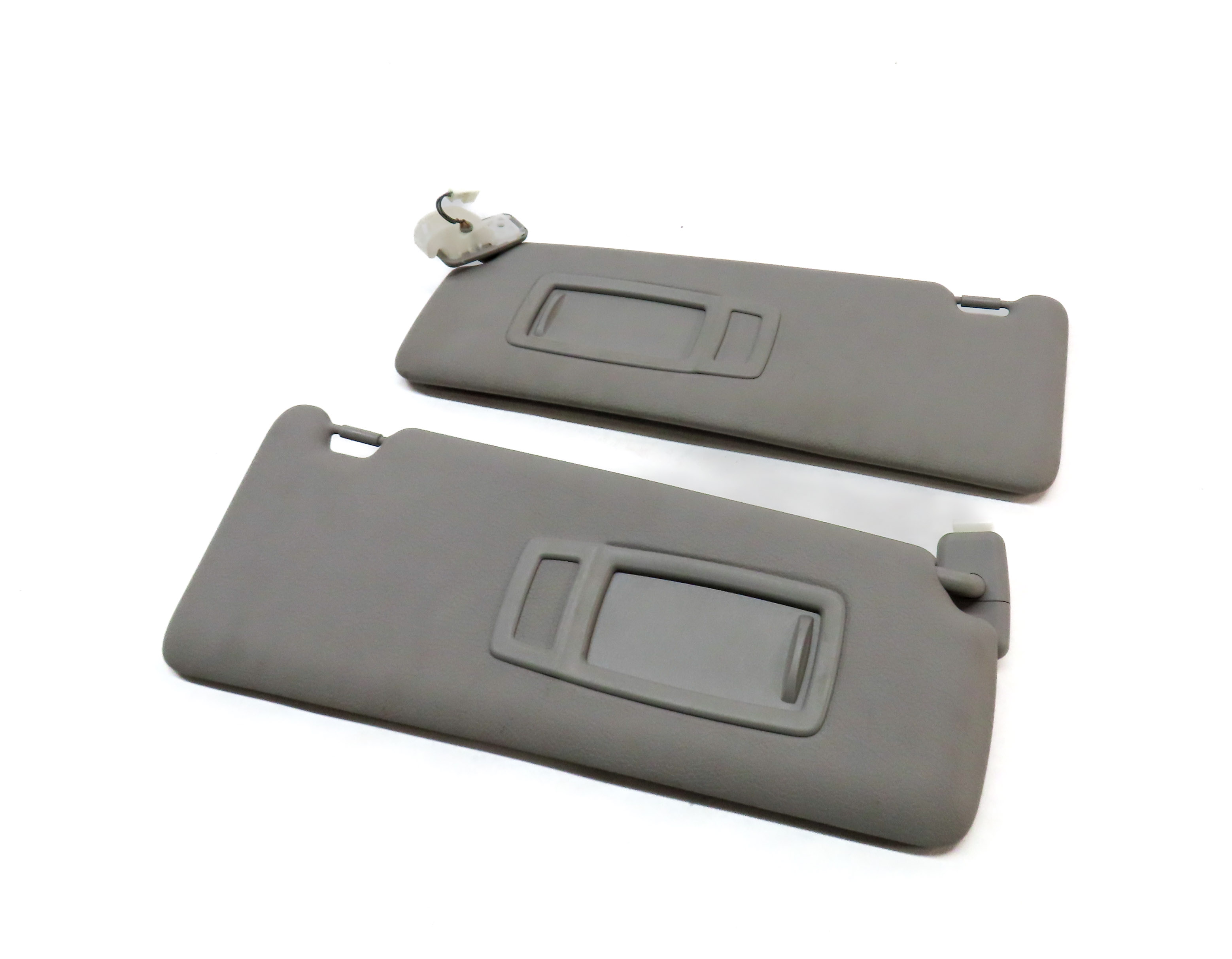 12-19 BMW 3 4 SERIES (F30 F31 F32 F33) FRONT LEFT & RIGHT SUNVISOR SET(GRAY) — exact item pictured